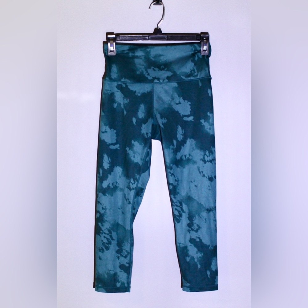 Balance Collection Teal Tie-Dye Workout Leggings